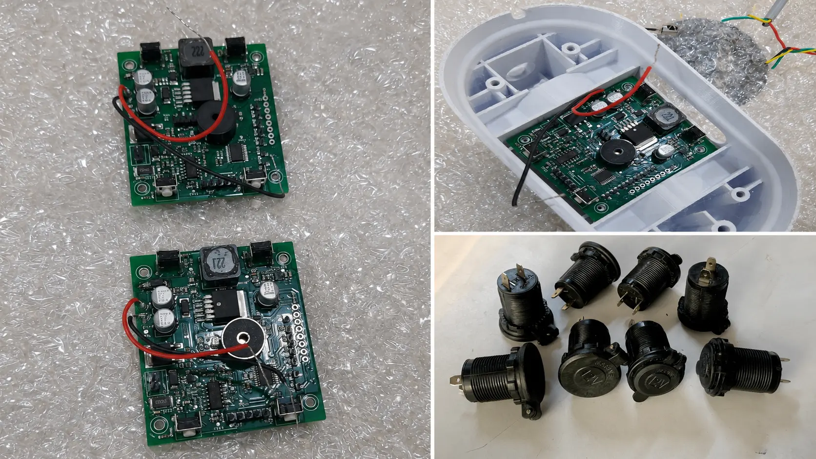 Portable caravan fan PCB and electrical components