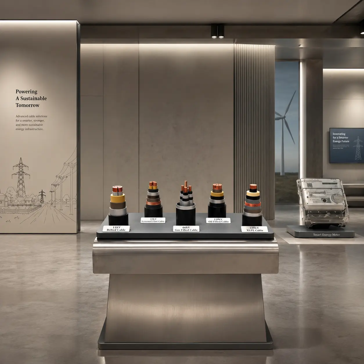 Power Transmission Cable Cross Section Exhibition Model