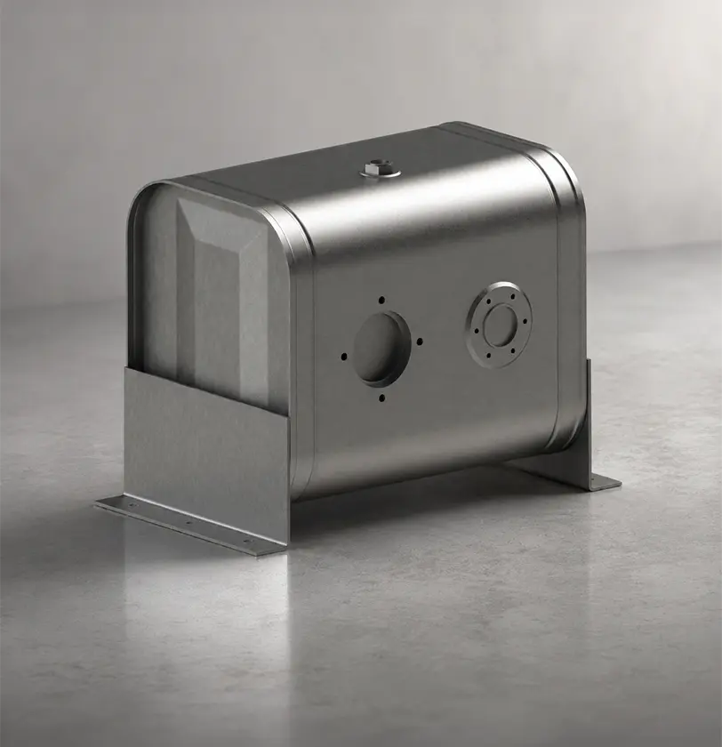 Hydraulic Oil Tank Sheet Metal Fabrication CAD Design