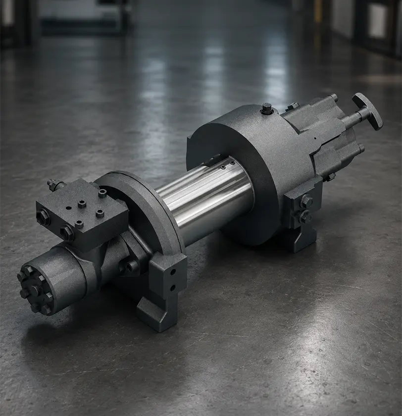 Hydraulic Winch Assembly Product Engineering Design